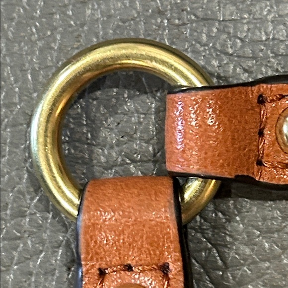Coach Tan Leather Bag Strap Swivel Clasp NWOT project or hardware, plastic on - Picture 6 of 10